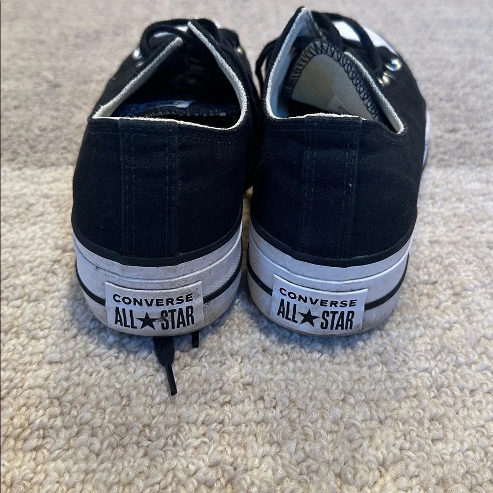 Black Platform Canvas Converse - Picture 4 of 5